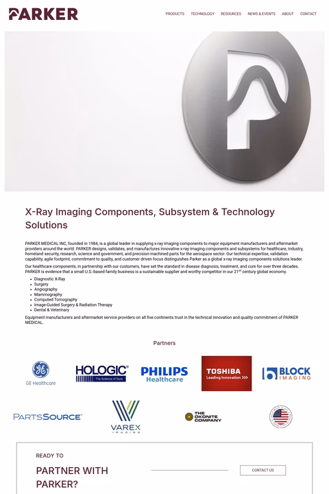 Parker-Medical Homepage 1440px