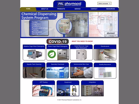 Pharmacal-Research-Labs Homepage 1440px