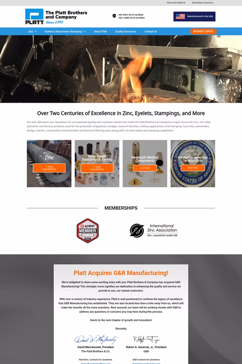 Platt-Brothers-Company Homepage 1440px