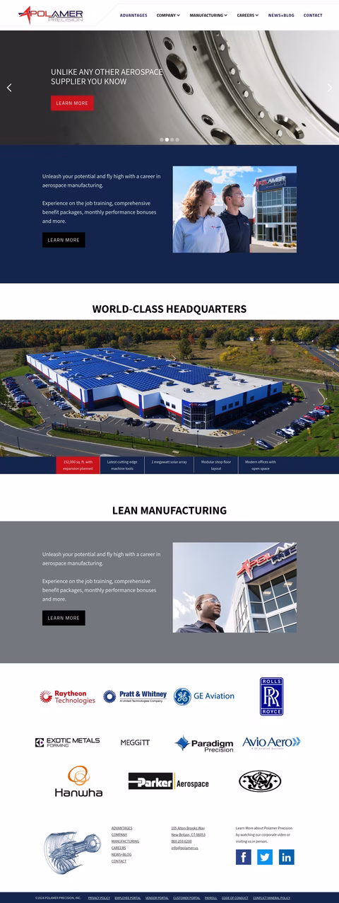 Polamer-Precision Homepage 1440px
