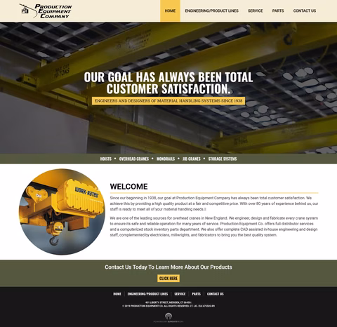 Production-Equipment-Company Homepage 1440px