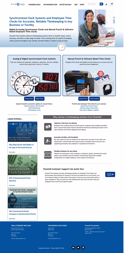 Pyramid-Time-Systems Homepage 1440px