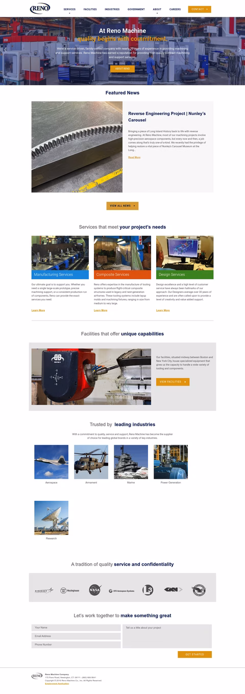 Reno-Machine Homepage 1440px
