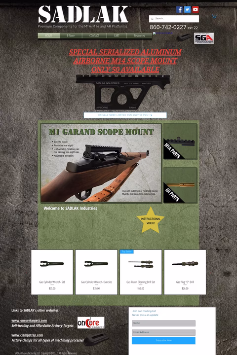 Sadlak-Industries Homepage 1440px