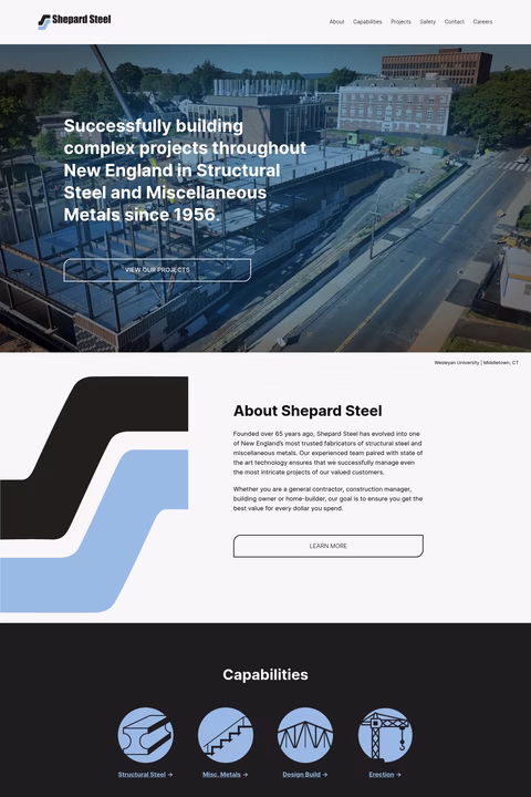 Shepard-Steel Homepage 1440px