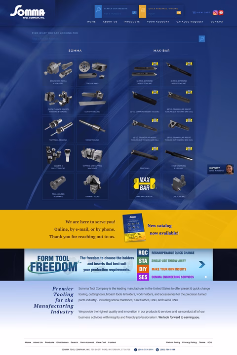 Somma-Tool-Company Homepage 1440px