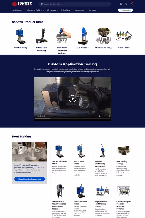 Sonitek Homepage 1440px