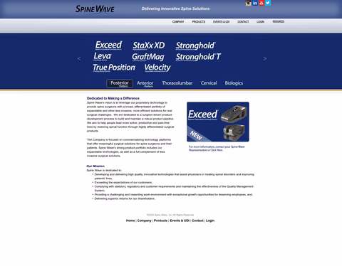 Spine-Wave Homepage 1440px