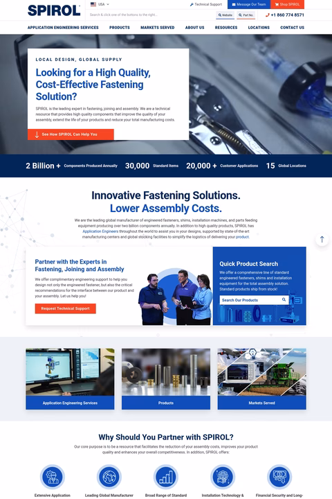 Spirol-International Homepage 1440px
