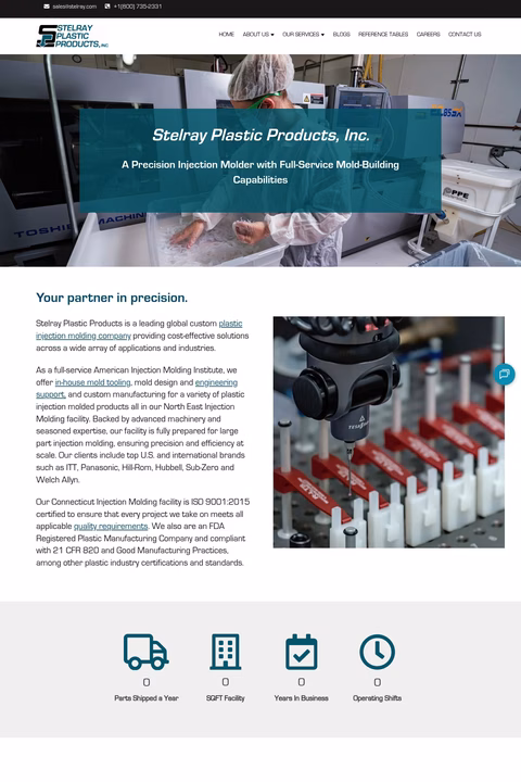 Stelray-Plastic-Products Homepage 1440px