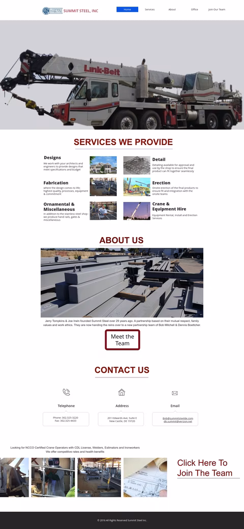 Summit-Steel Homepage 1440px