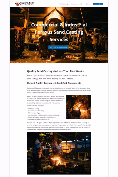 Taylor-Fenn-Company Homepage 1440px