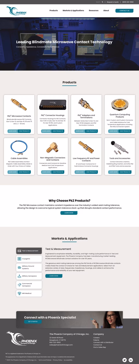 Phoenix-Company-Of-Chicago Homepage 1440px