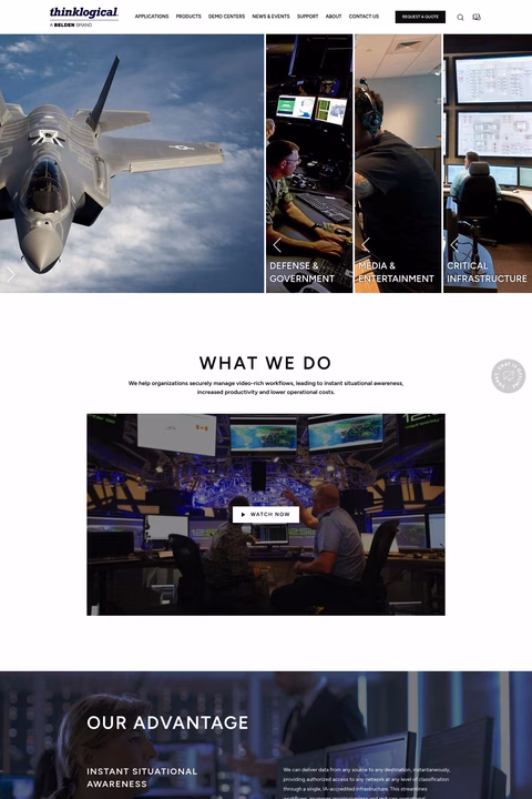 Thinklogical Homepage 1440px