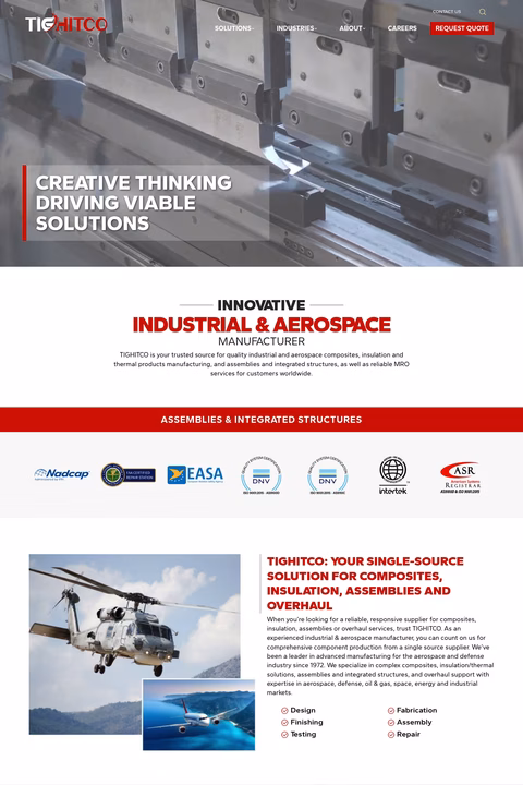 Tighitco Homepage 1440px
