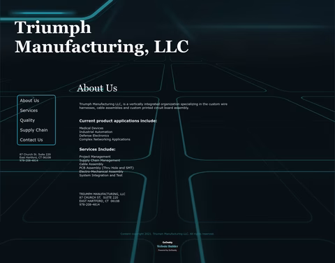Triumph-Manufacturing Homepage 1440px