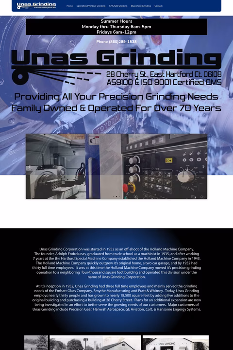 Unas-Grinding Homepage 1440px