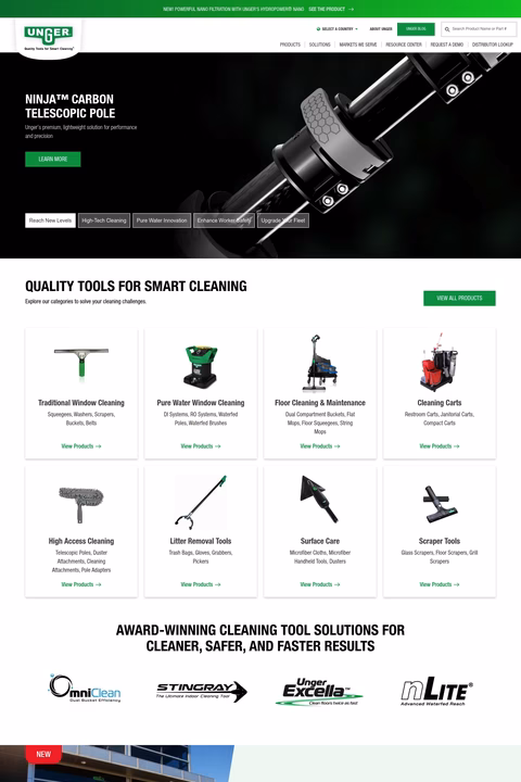 Unger-Enterprises Homepage 1440px