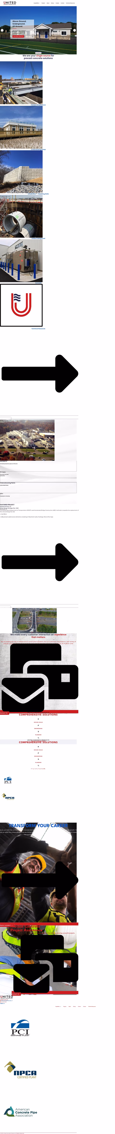 United-Concrete-Products Homepage 1440px