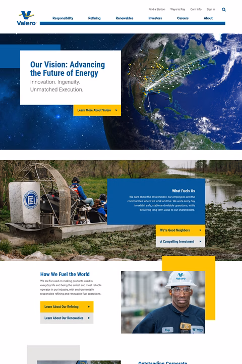Valero Homepage 1440px