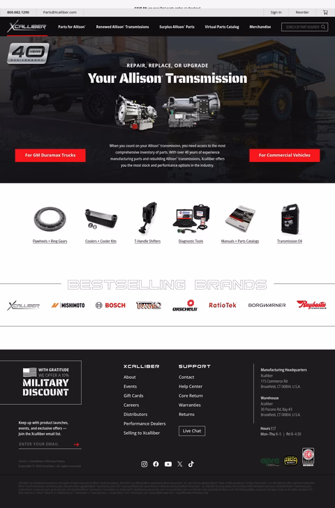 Xcalliber Homepage 1440px