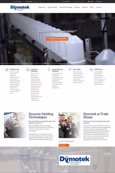 Dymotek Homepage 1440px