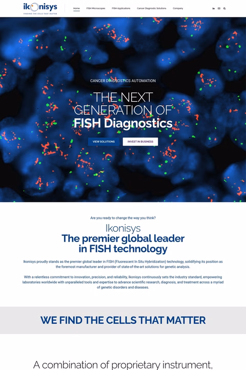 Ikonisys Homepage 1440px