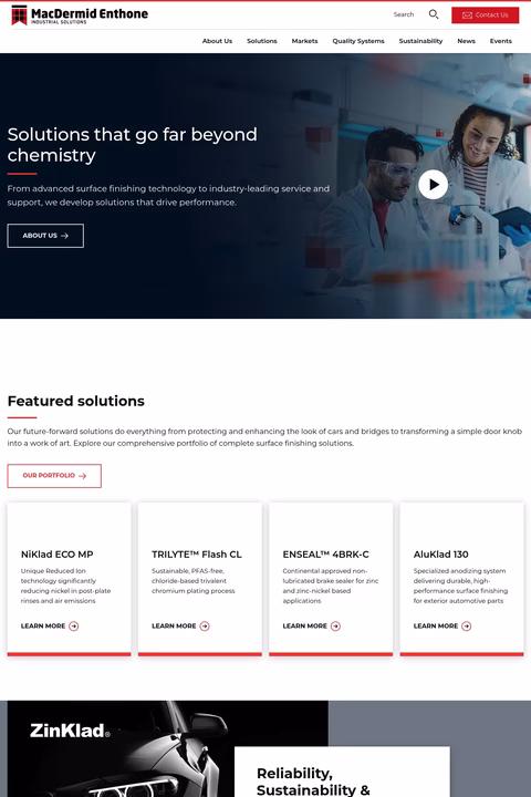 Macdermid-Enthone-Industrial-Solutions Homepage 1440px