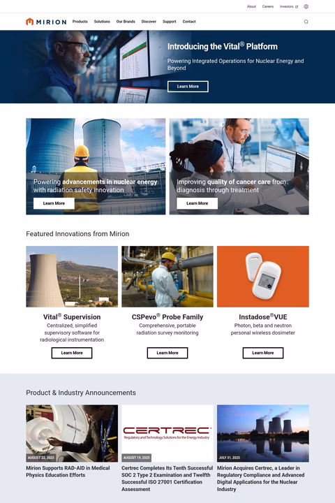 Mirion-Technologies Homepage 1440px