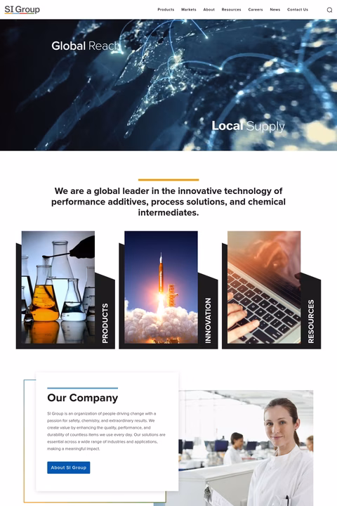 Si-Group Homepage 1440px