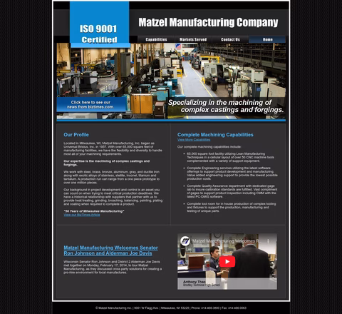 Matzel-Manufacturing Homepage 1440px