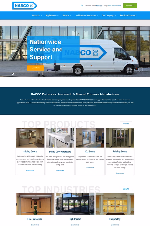 Nabco-Entrances Homepage 1440px
