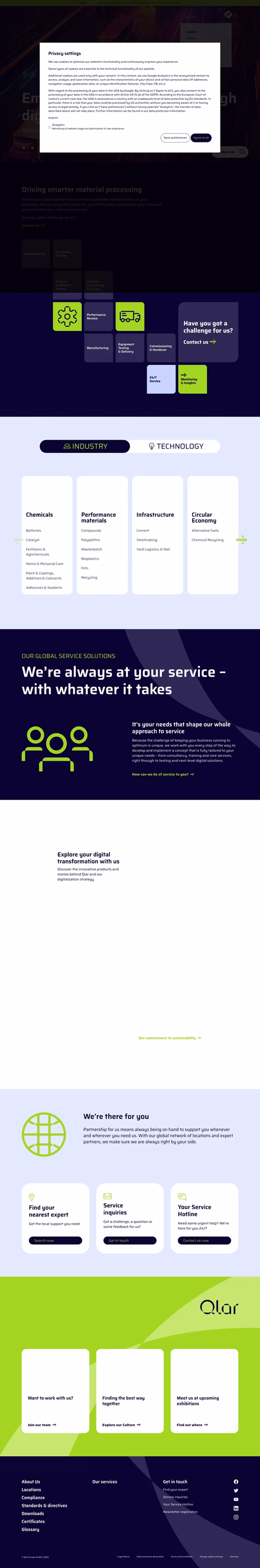 Qlar Homepage 1440px