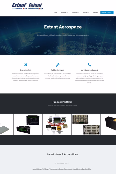 Extant-Aerospace Homepage 1440px