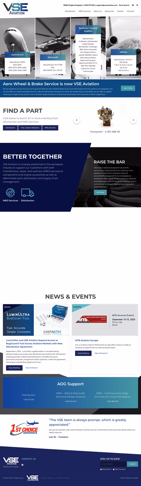 Vse-Aviation Homepage 1440px