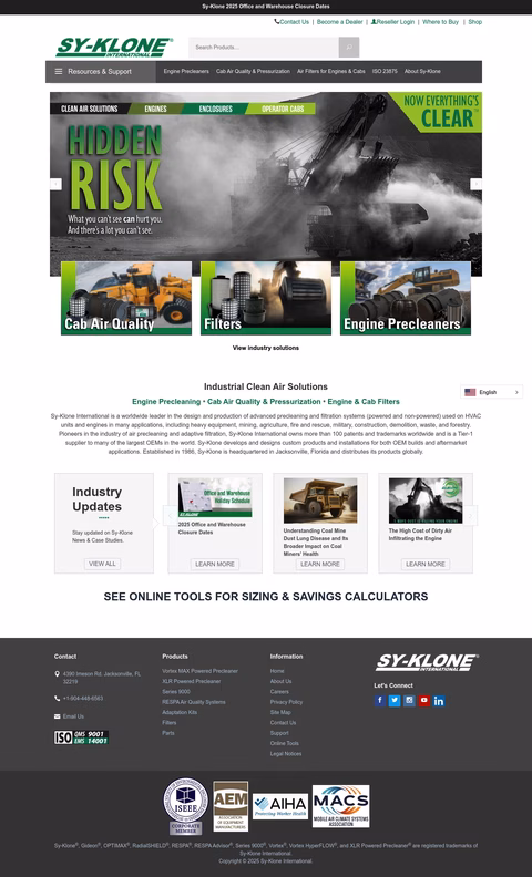 Sy-Klone-International Homepage 1440px