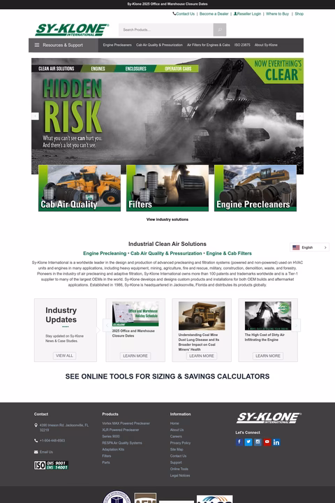 Sy-Klone-International Homepage 1440px
