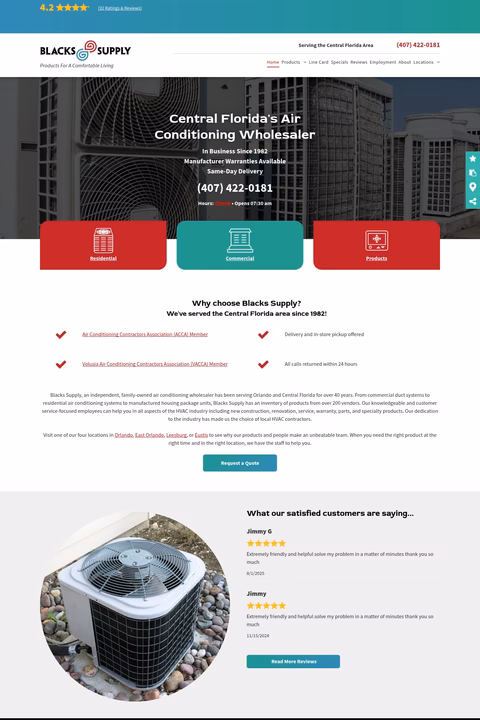 Blacks-Supply Homepage 1440px