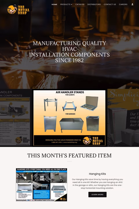 The-Metal-Shop Homepage 1440px