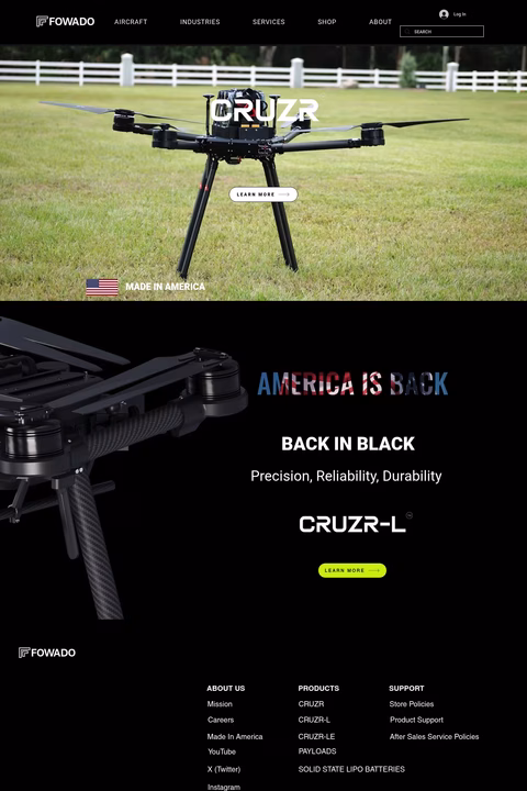 Fowado-Unmanned-Systems Homepage 1440px