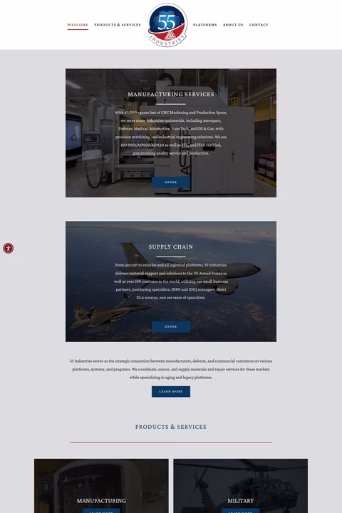 55-Industries Homepage 1440px