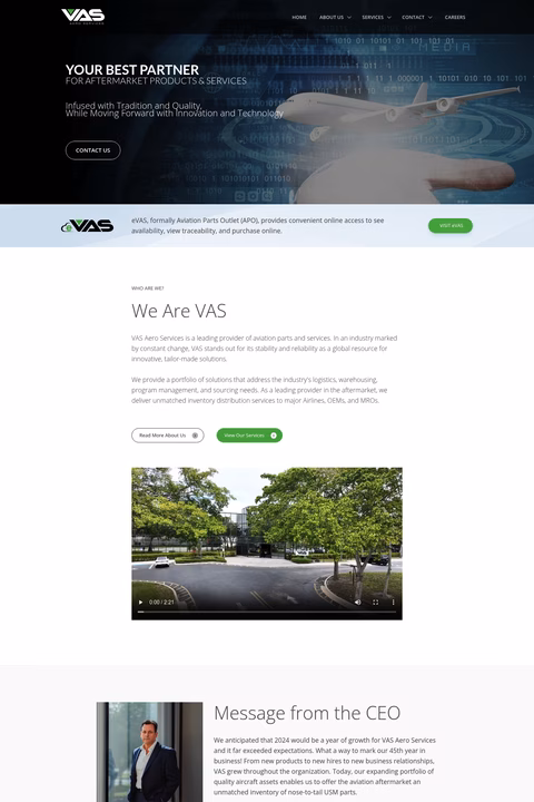 Vas-Aero-Services Homepage 1440px
