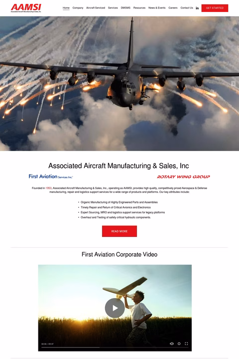 Associated-Aircraft-Manufacturing-Sales Homepage 1440px