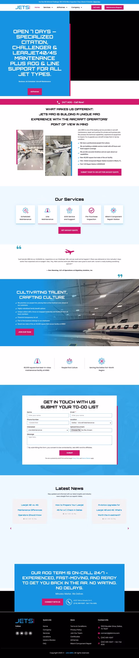 Jets-Mro Homepage 1440px