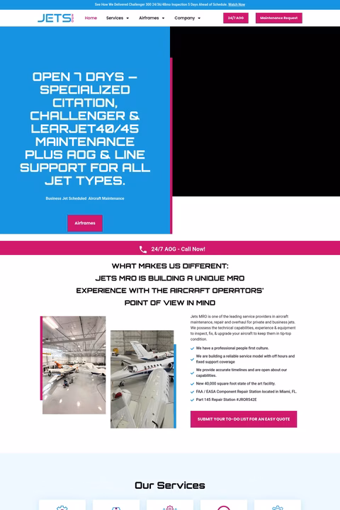 Jets-Mro Homepage 1440px