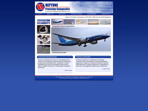Neptune-Precision-Composites Homepage 1440px