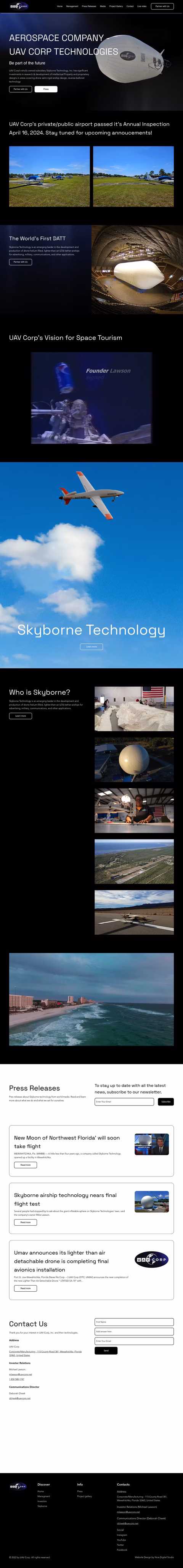 Uav-Corp Homepage 1440px