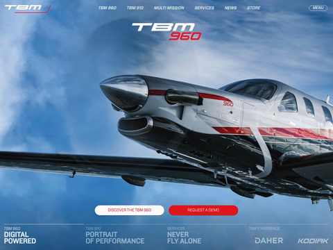 Tbm-Aero Homepage 1440px