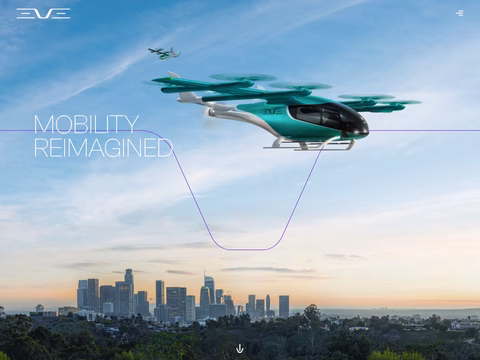 Eve-Air-Mobility Homepage 1440px