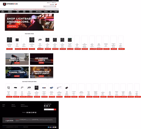 Strobes-R-Us Homepage 1440px